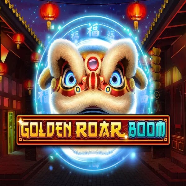 Golden Roar BOOM slot logo by Greentube at Ninlay Casino